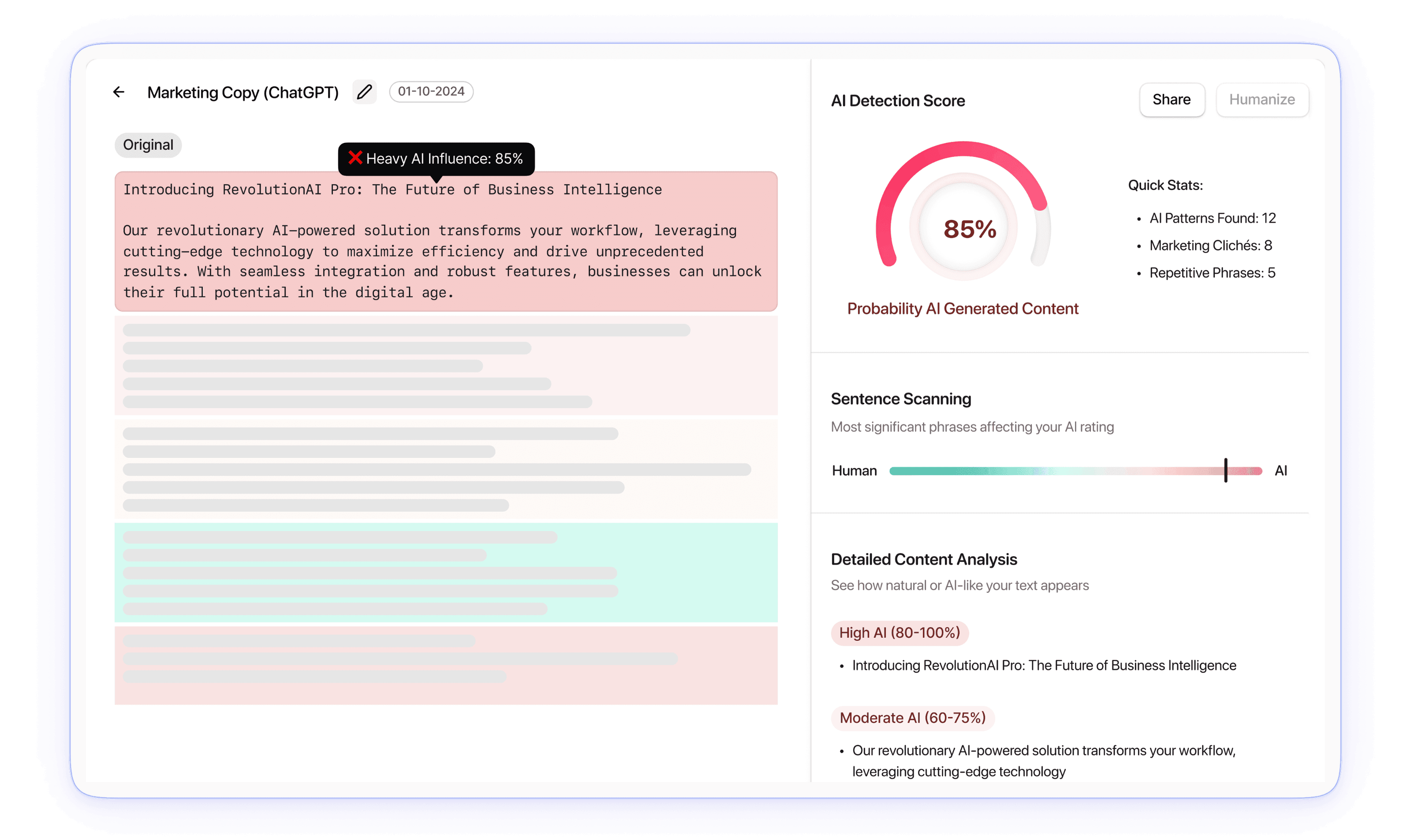 Identify AI Content in Real Time. Take Back Control.